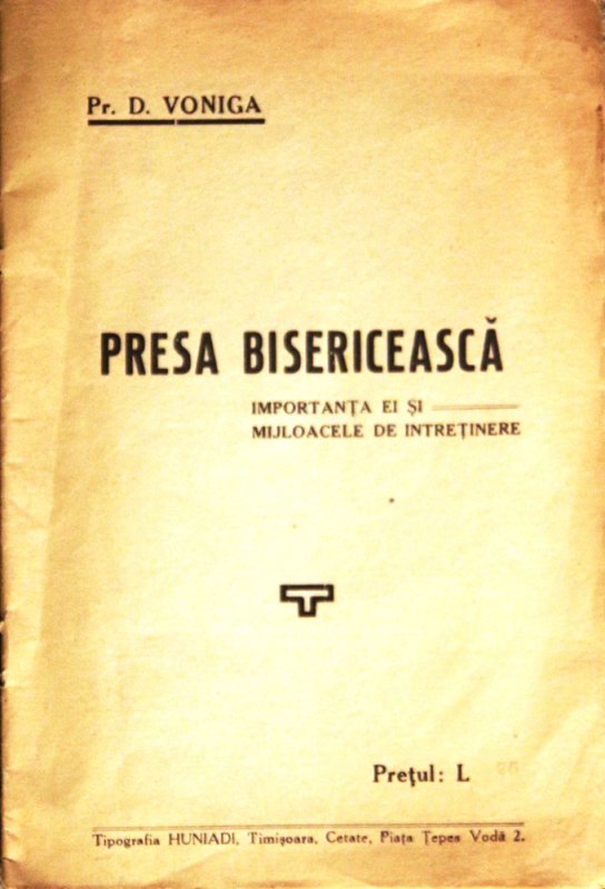 Preotul David Voniga, un pionier în publicistica bănăţeană 80360