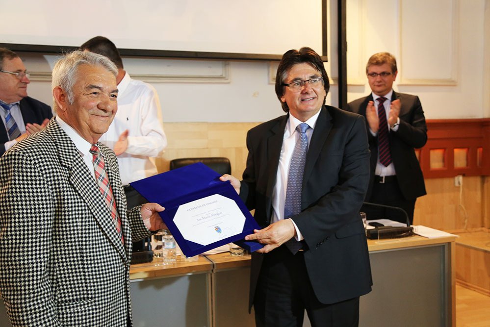 Scriitorul Ion Marin Almăjan, cetăţean de onoare al Timişoarei 79069