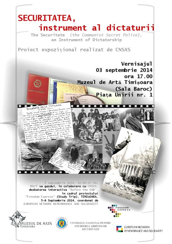 „Securitatea, instrument al dictaturii“ - expoziţie în Timişoara 77048