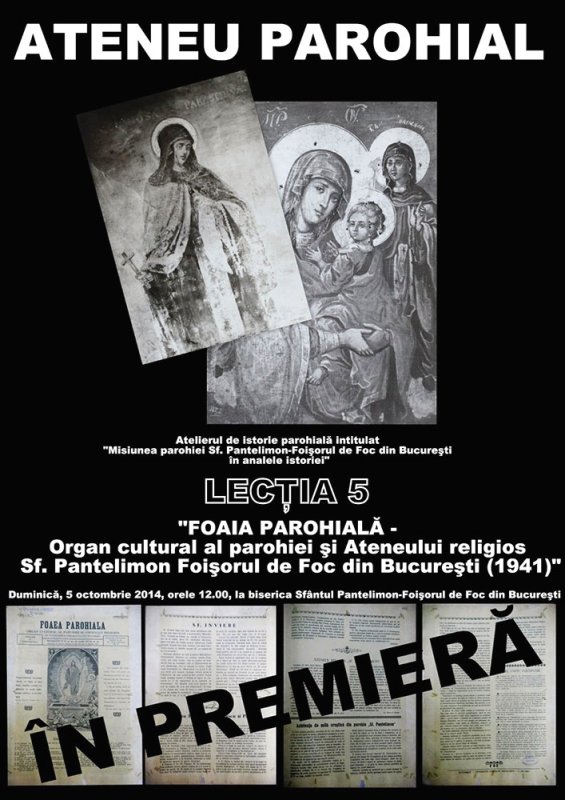 Eveniment cultural la Biserica „Sfântul Pantelimon“ - Foişorul de Foc 76391