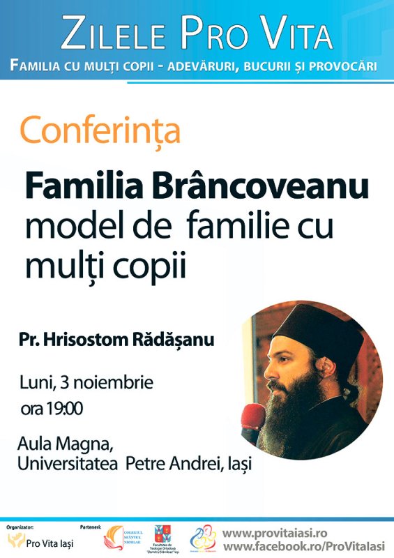 Familia Brâncoveanu, evocată în cadrul Zilelor Pro Vita 75824