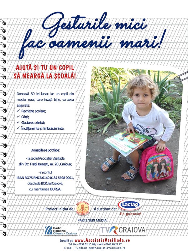 Campanie umanitară pentru copiii din mediul rural 75605