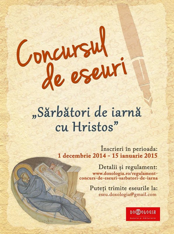 DOXOLOGIA Media lansează două noi concursuri de eseu şi fotografie pe tema sărbătorilor de iarnă 75183