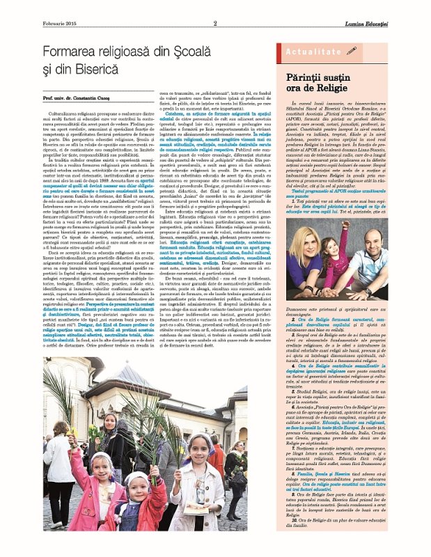 Lumina Educaţiei - un nou supliment 74051