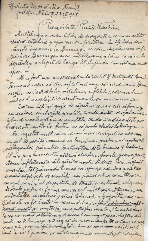 Arhimandritul Melchisedec Dumitriu, în galeria stareţilor Mănăstirii Neamţ 73367