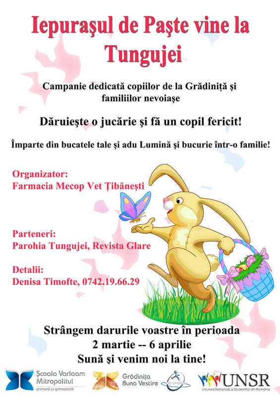 Copiii din Tungujei aşteaptă iepuraşul de Paşte 73009