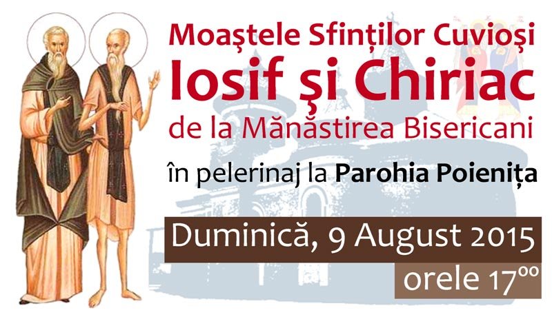 Pelerinaj cu moaştele Sfinţilor Cuvioşi Iosif şi Chiriac de la Bisericani, în Parohia Poieniţa 70494