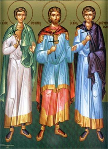 Sf. Mc. Trofim,  Savatie şi Dorimedont 69538