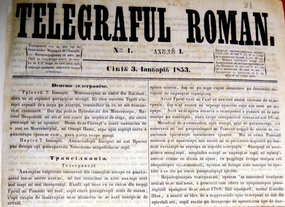 „Telegraful român” cea mai longevivă gazetă autohtonă 66678