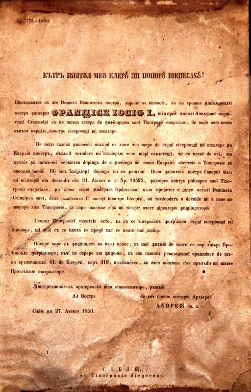 Cuvântul tipărit în programul misionar al Sfântului Andrei Şaguna 66610