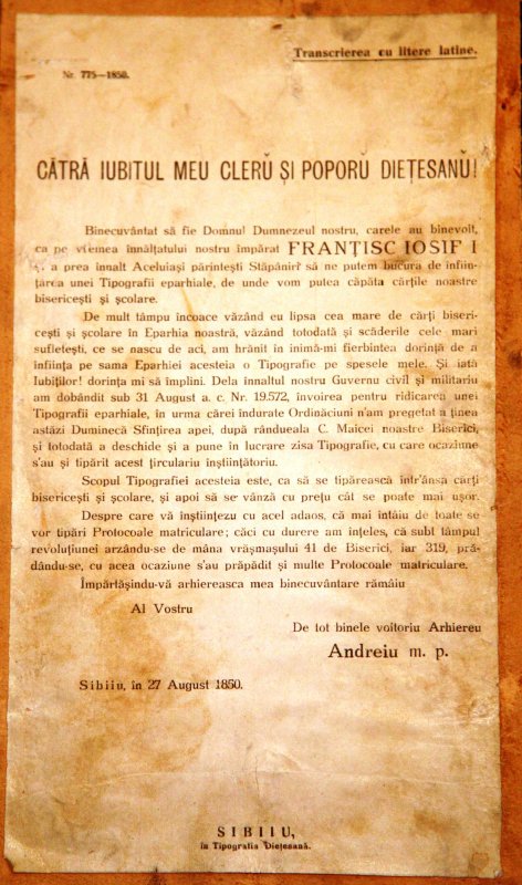 Cuvântul tipărit în programul misionar al Sfântului Andrei Şaguna 66611