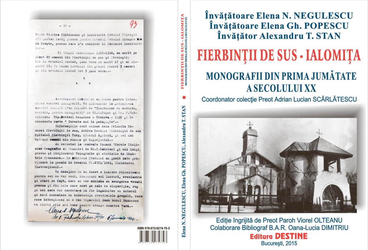 Restituirea unor valoroase monografii parohiale 63988