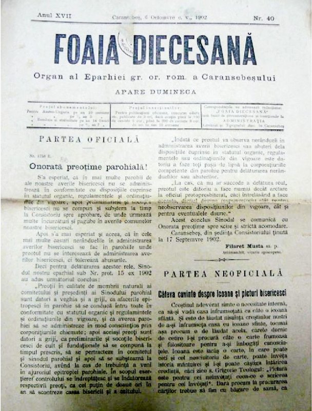 Revista eparhială „Foaia Diecezană” la 130 de ani de existenţă 62379
