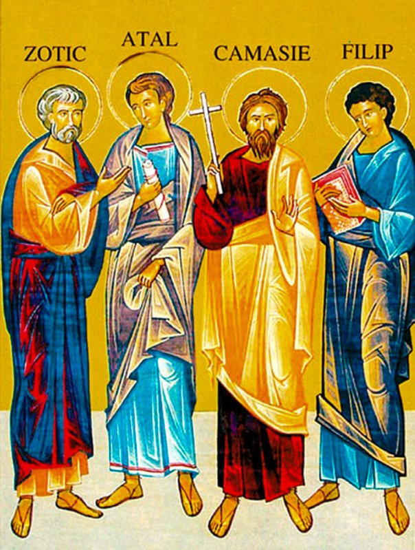 Sfinţii Mucenici Zotic, Atal, Camasie şi Filip de la Niculiţel; Sfântul Ierarh Mitrofan, Patriarhul Constantinopolului; Sfintele Mironosiţe Maria şi Marta, surorile Dreptului Lazăr 58992