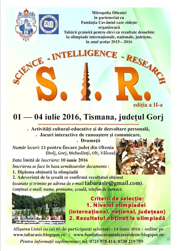 Tabără de excelenţă pentru olimpicii olteni la Tismana 58978