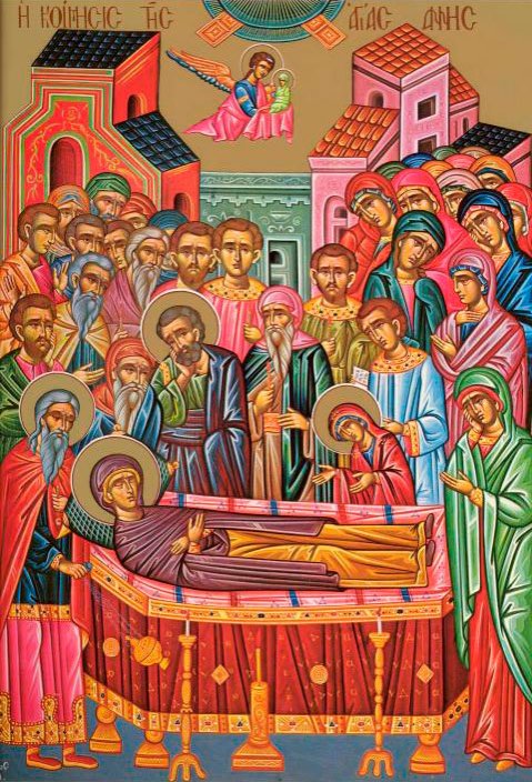 Adormirea Sfintei Ana, mama Preasfintei Născătoare de Dumnezeu; Sfinţii Părinţi de la Sinodul al V-lea Ecumenic; Sfintele Cuvioase Olimpiada şi Eupraxia 56079