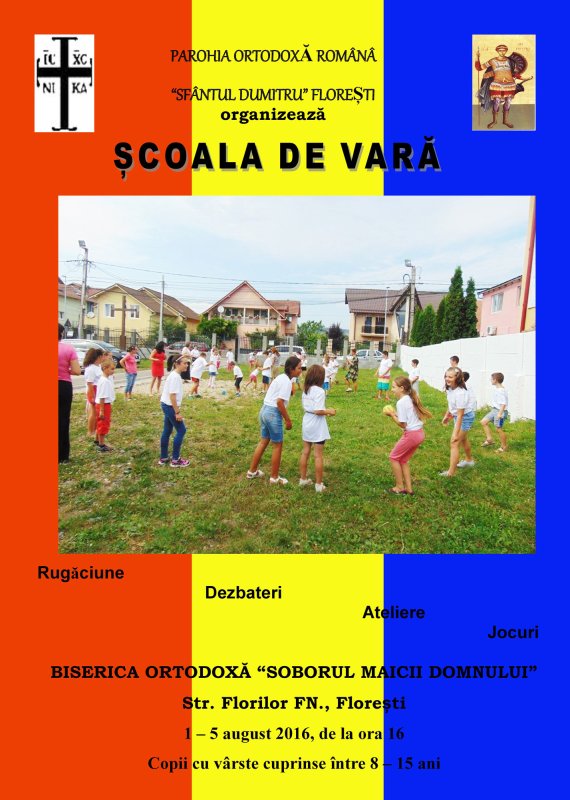 Școală de vară la Florești, Protopopiatul Cluj I 55871