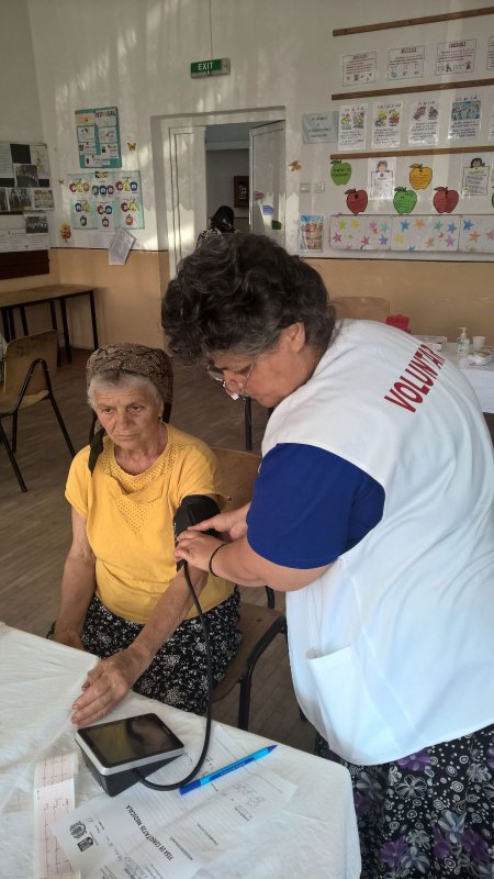 O nouă acțiune a Caravanei „Sănătate pentru sate” 55577