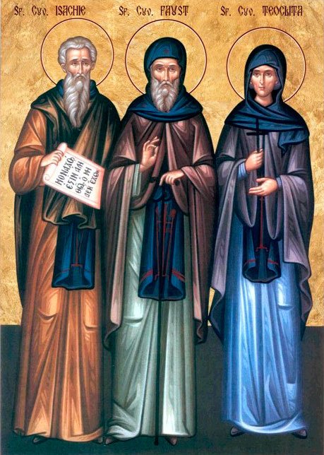 Sfinţii Cuvioşi Isaachie, Dalmat şi Faust; Sfânta Mironosiţă Salomeea; Sfânta Cuvioasă Teodora din Tesalonic 55572