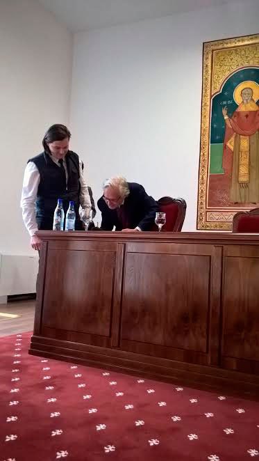 Profesorul Brock le-a vorbit teologilor craioveni 51323