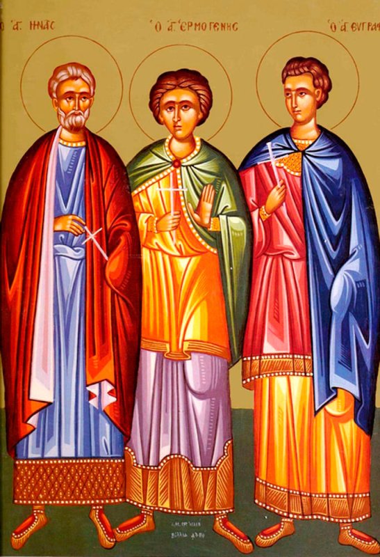 Sfinţii Mucenici Mina, Ermoghen şi Evgraf (Dezlegare la peşte) 47940