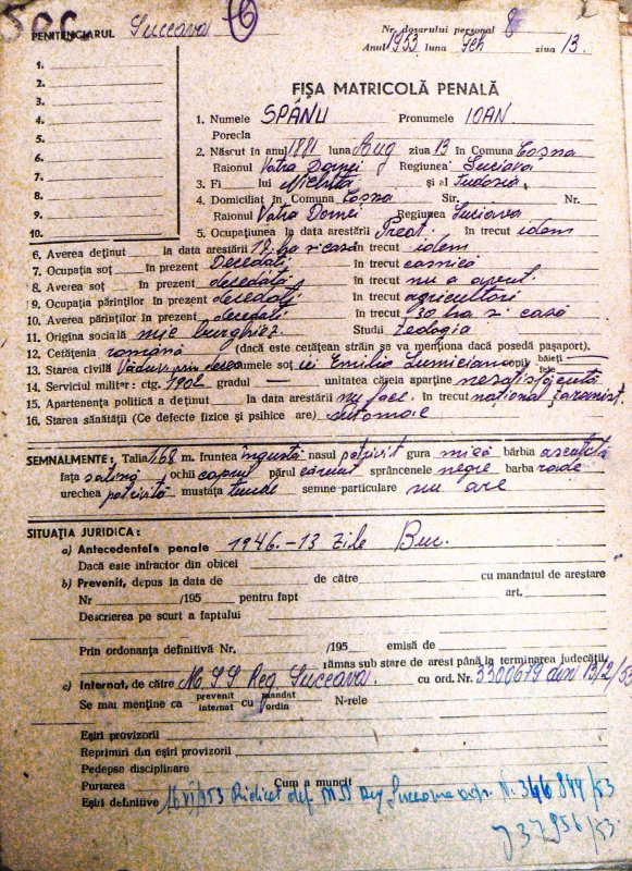 Preotul Ioan Spânu din Coşna, Suceava, în temniţa comunistă 46889