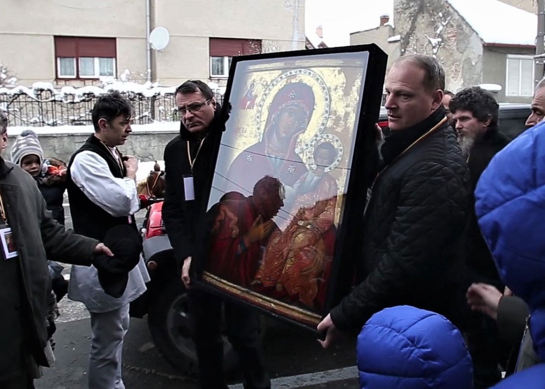 Icoana „Hodighitria” a fost adusă spre închinare la Sibiu 46145