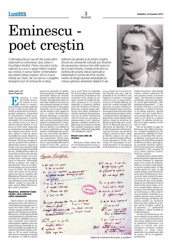 Eminescu - poet creştin 46240