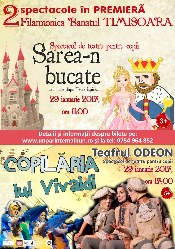 Două spectacole de teatru pentru copii 46007