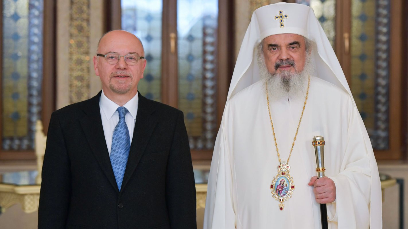 Ambasadorul Greciei la Bucureşti în vizită de prezentare la Patriarhia Română 45645