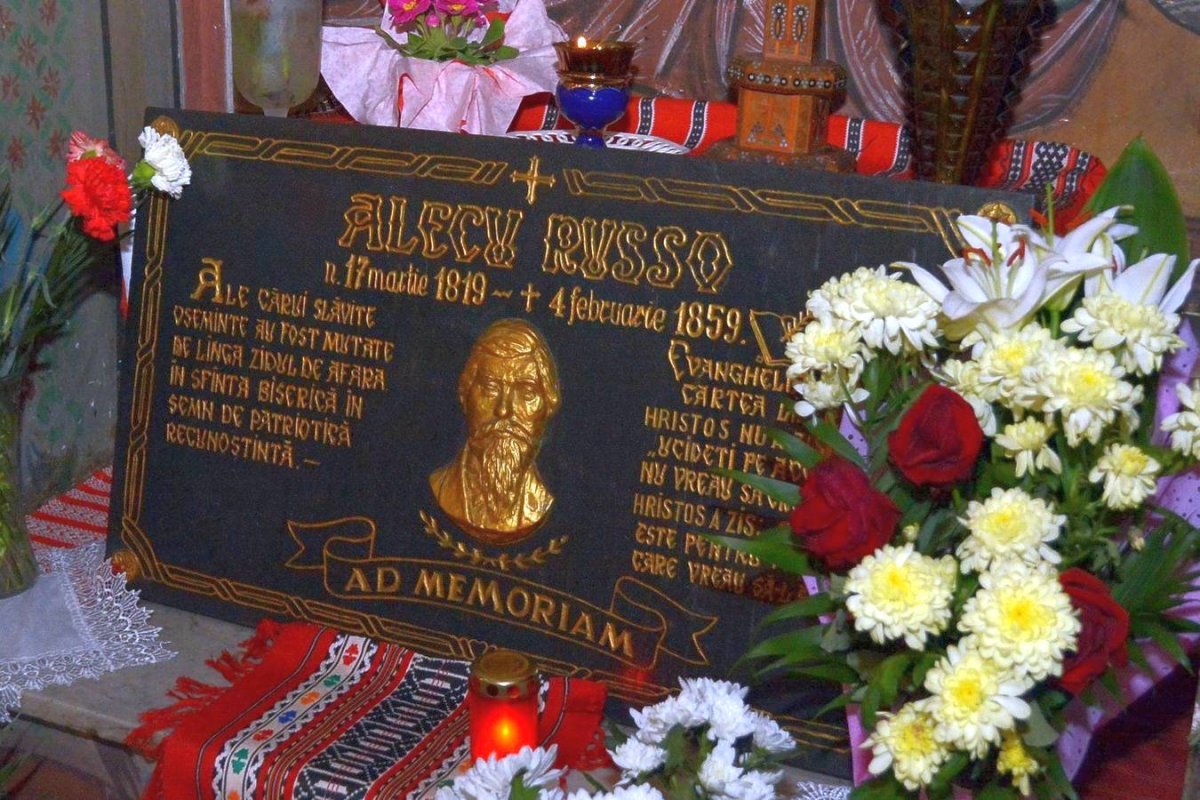 Poetul Alecu Russo, omagiat la Biserica Bărboi din Iaşi 45029