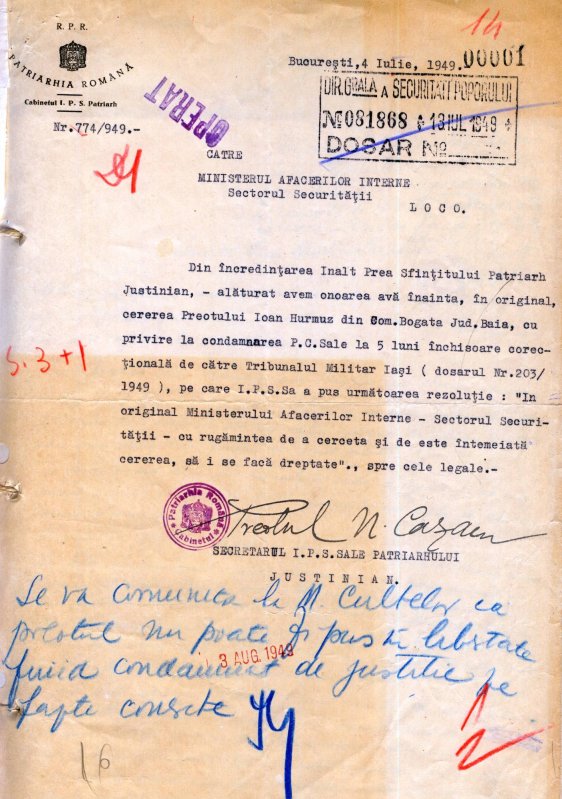 Preotul sucevean Ioan Hurmuz în temniţa comunistă 44855