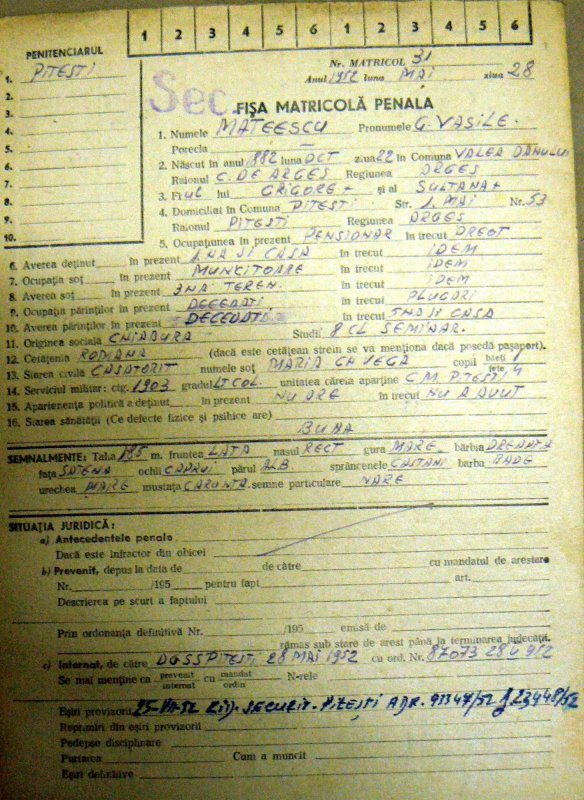 Preotul militar Vasile Mateescu în temniţa comunistă 44482