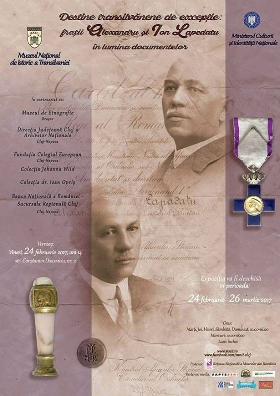 Expoziţie dedicată fraţilor Lapedatu, la Muzeul de Istorie a Transilvaniei 43936