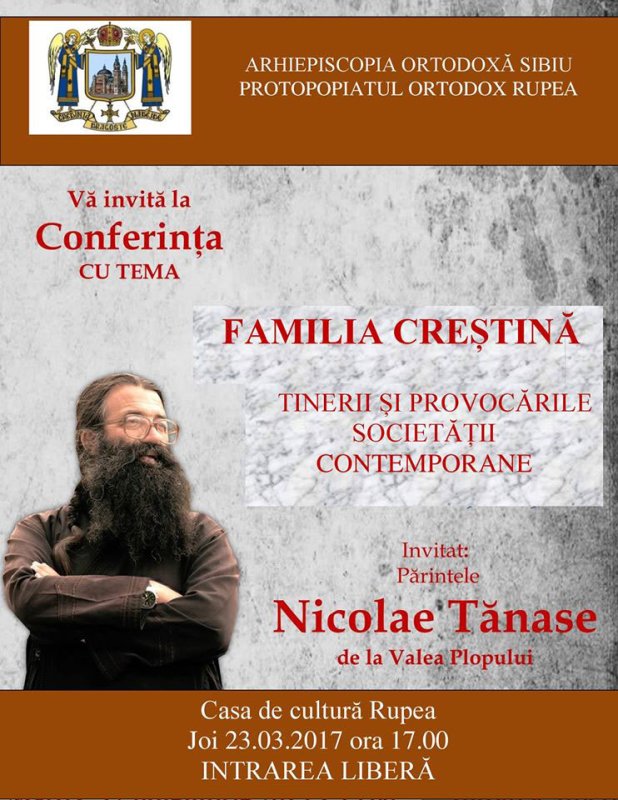 Conferinţă a pr. Nicolae Tănase la Rupea 42467