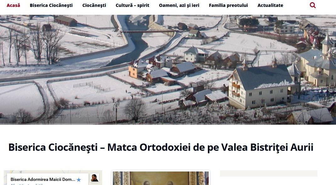 Parohia Ciocăneşti din judeţul Suceava şi-a lansat site-ul 41488