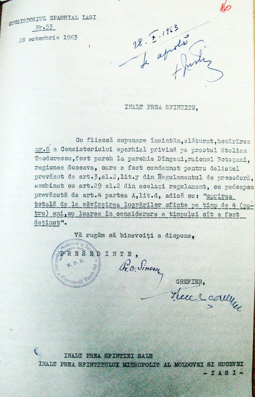 Închisorile părintelui Stelian Teodorescu din Dângeni, judeţul Botoşani 40411