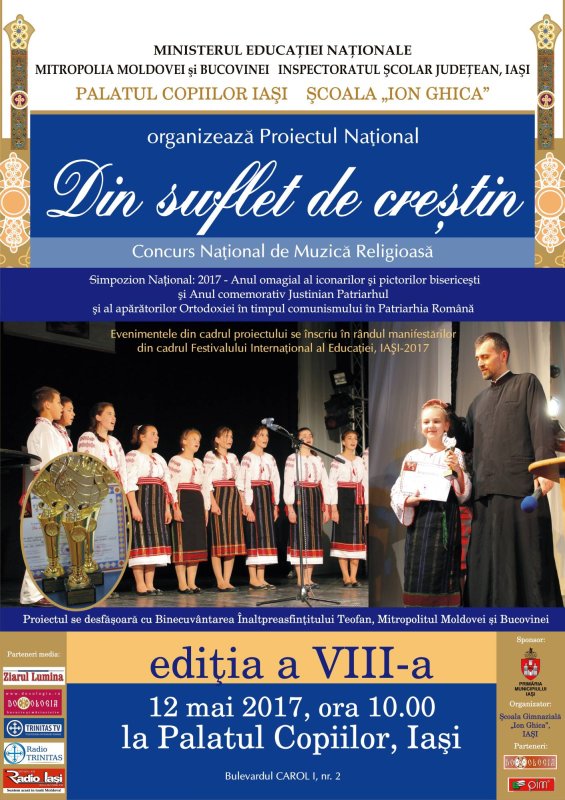 Mâine debutează la Iaşi proiectul naţional „Din suflet de creştin“ 39611