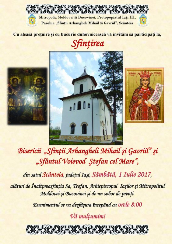 Biserica din Scânteia va fi sfinţită 36753