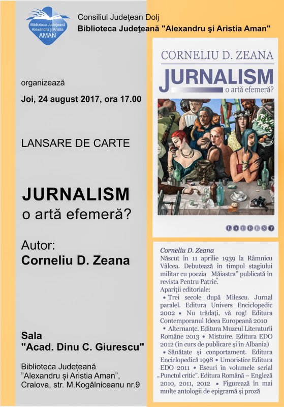 Lansare de carte la Biblioteca Aman din Craiova 33255