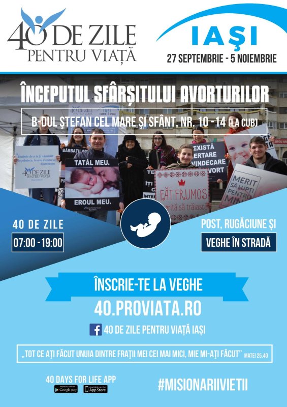 Cea mai mare mişcare pro viaţă din lume, la Iaşi 31295