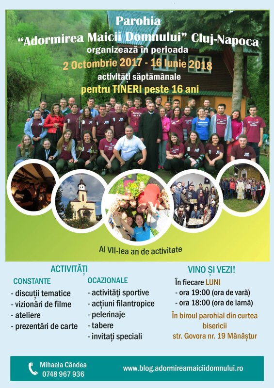 Activităţi cu tinerii la parohia „Adormirea Maicii Domnului”, Cluj-Napoca 31254