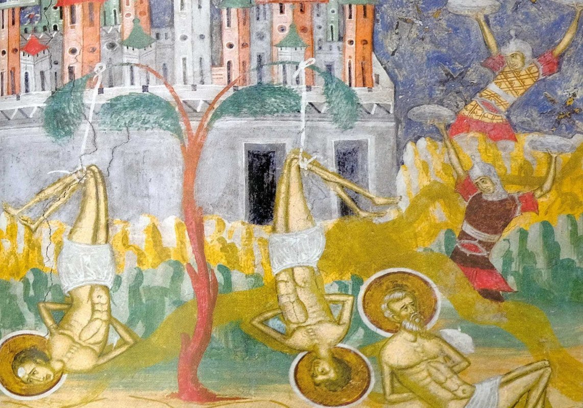 Sfinţii Sfinţiţi Mucenici Achepsima, Iosif şi Aitala; Aşezarea moaştelor Sfântului Mare Mucenic Gheorghe în Lida 324211