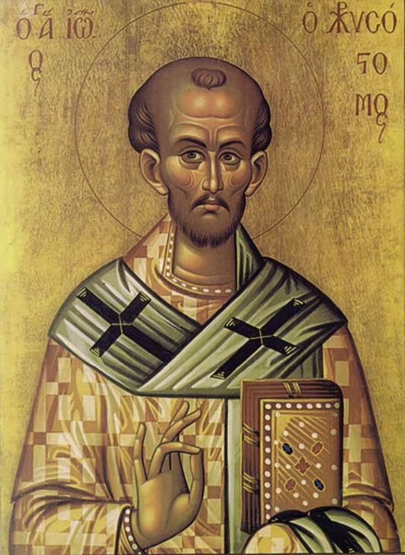 Sfântul Ierarh Ioan Gură de Aur, Arhiepiscopul Constantinopolului, şi mama sa, Sfânta Antuza 28432