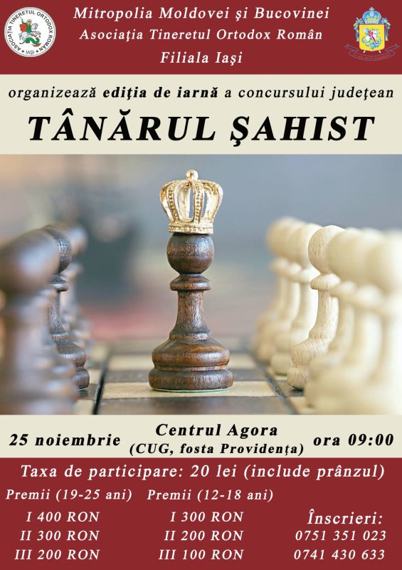 Se organizează înscrieri pentru concursul judeţean „Tânărul Şahist“ 27945