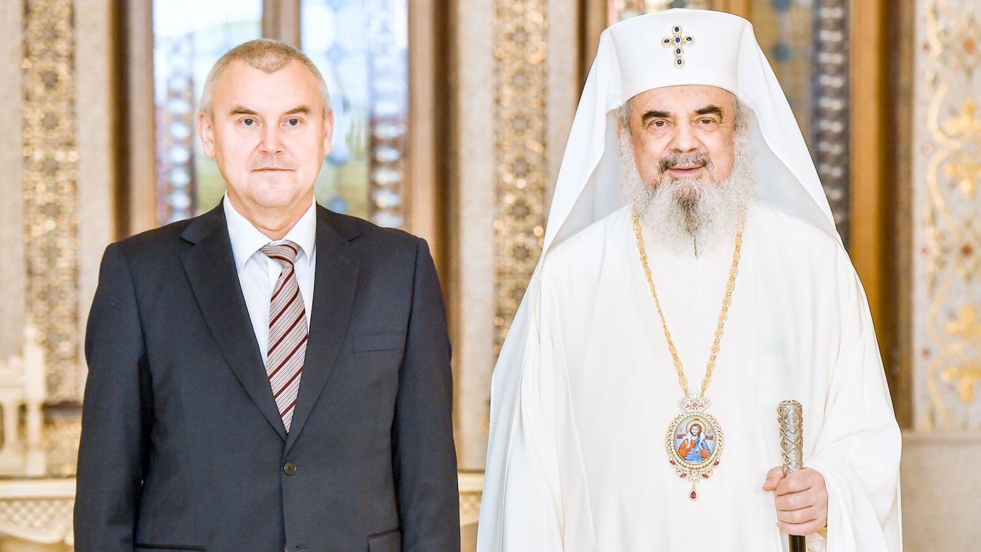 Ambasadorul Republicii Belarus în vizită la Patriarhia Română 27746