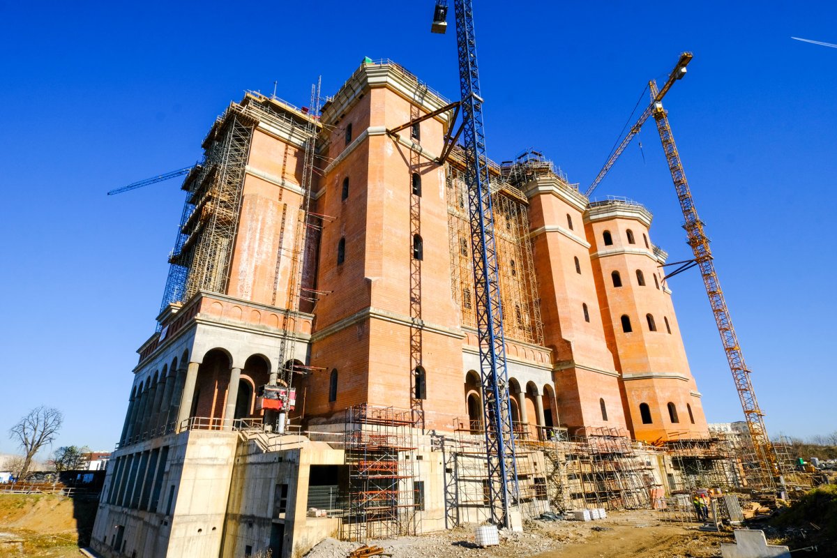 Lucrările continuă la șantierul Catedralei Naționale 25786