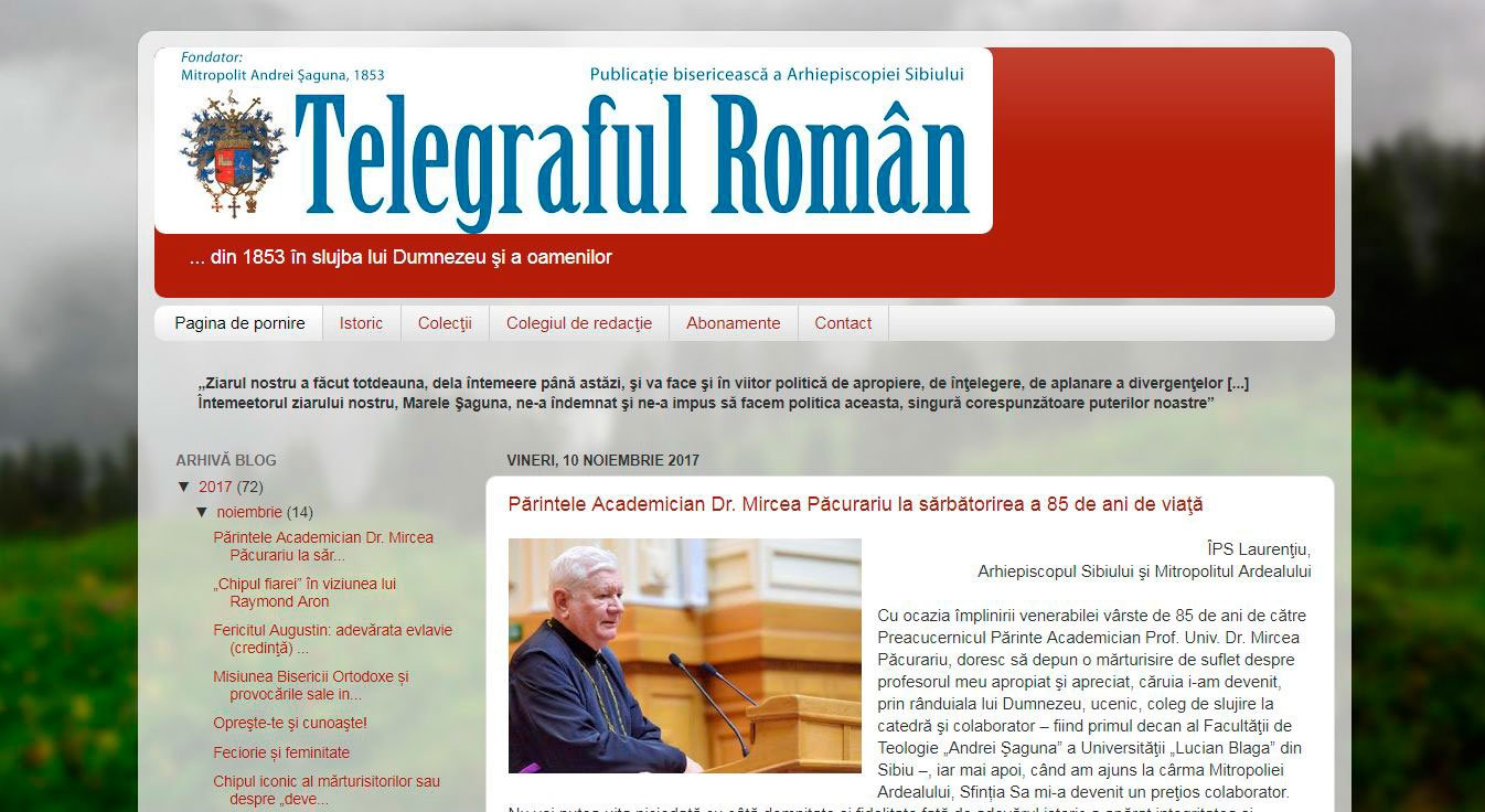 165 de ani de „Telegraful Român” 25677
