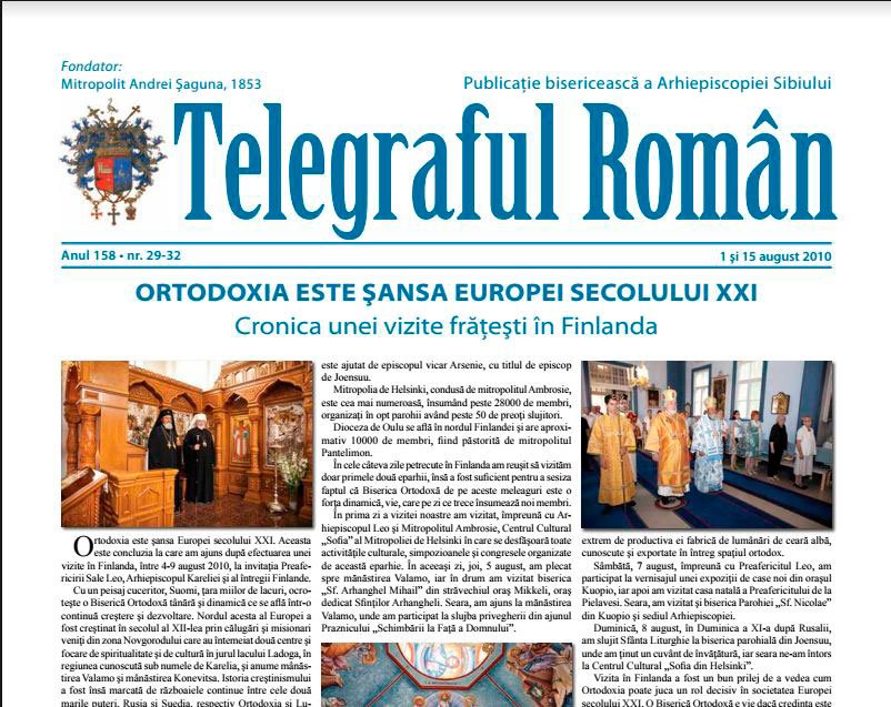 165 de ani de „Telegraful Român” 25678