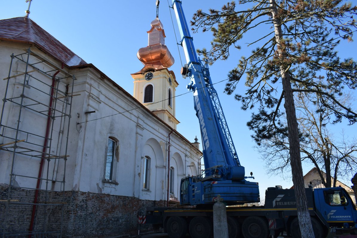 Turlă nouă pentru biserica din Ghilad 24503